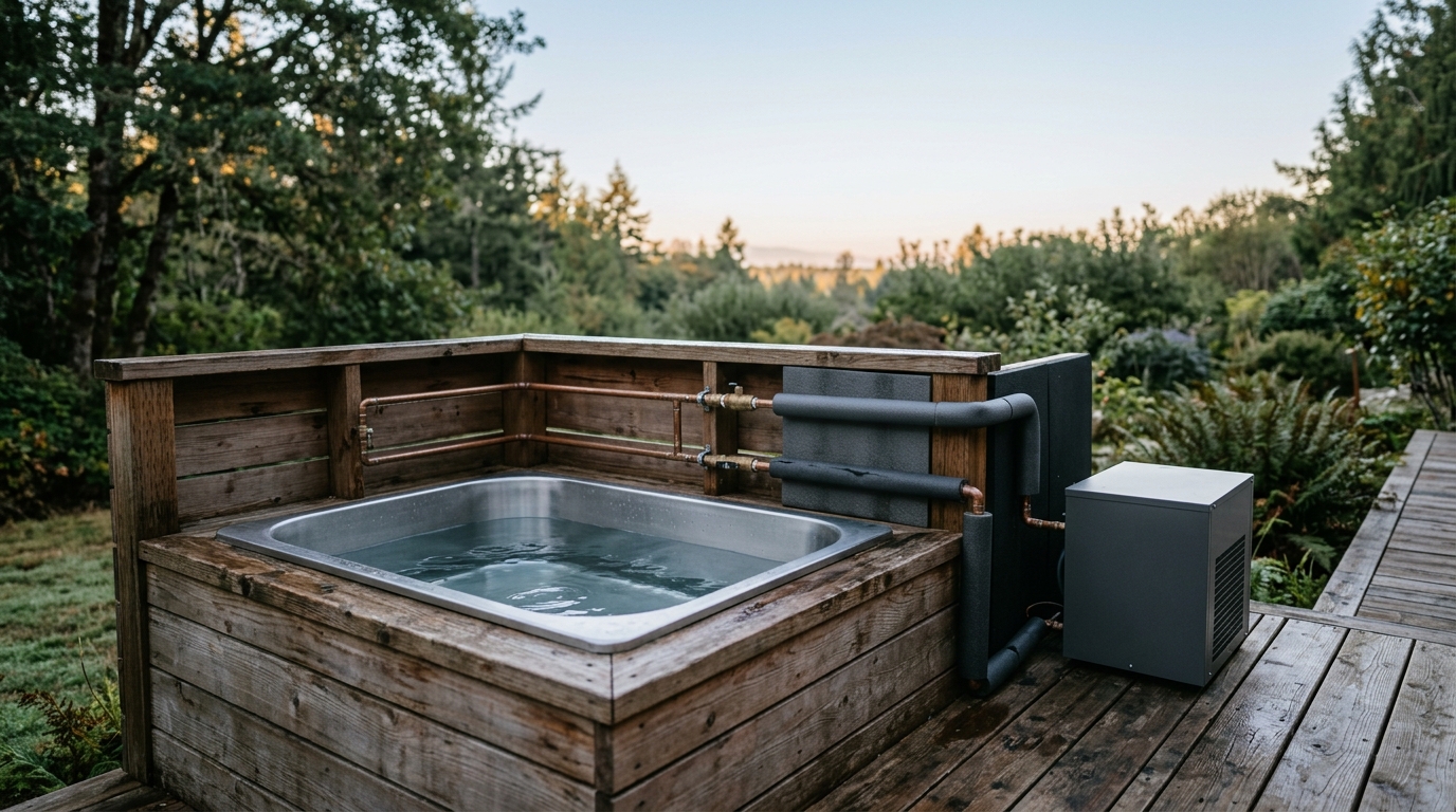 cold plunge tub setup: insulation and temperature control systems